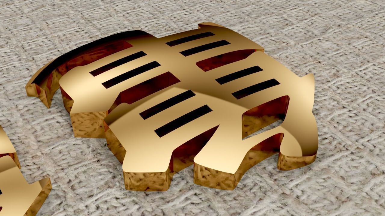 Kame kanji pendant 3D print model_7