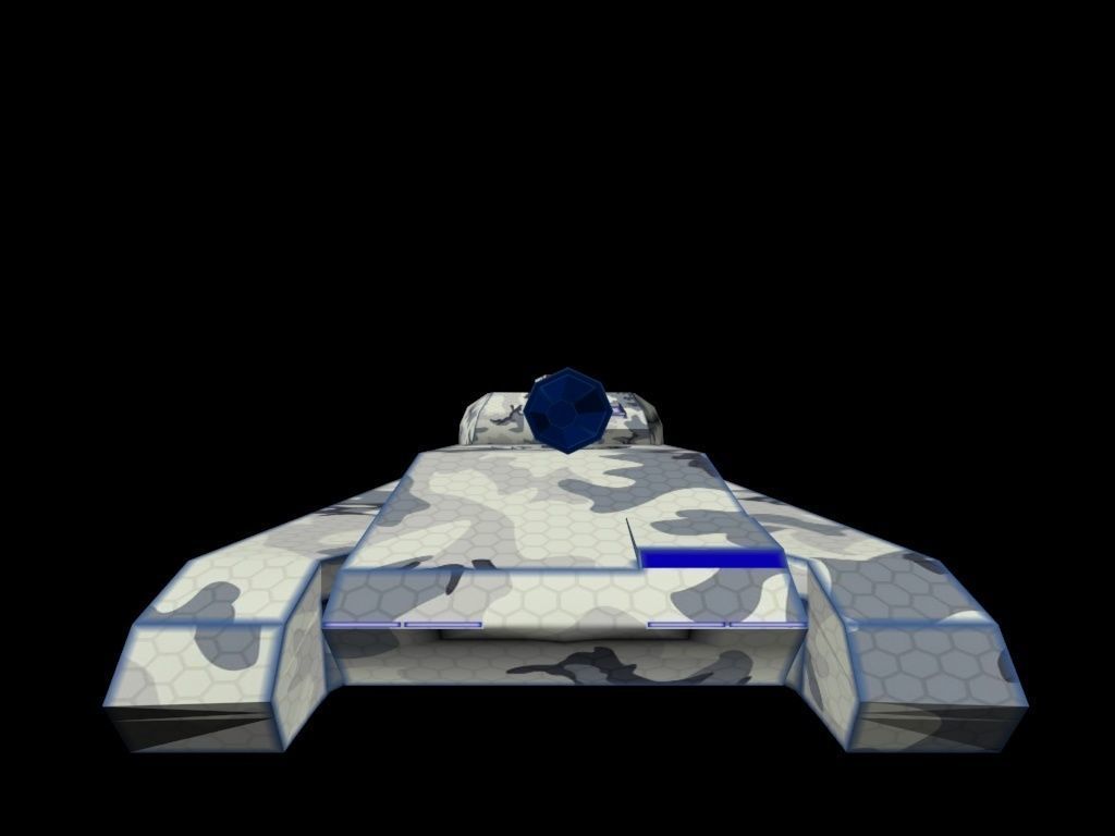 Tank Phantom Low-poly 3D model_1