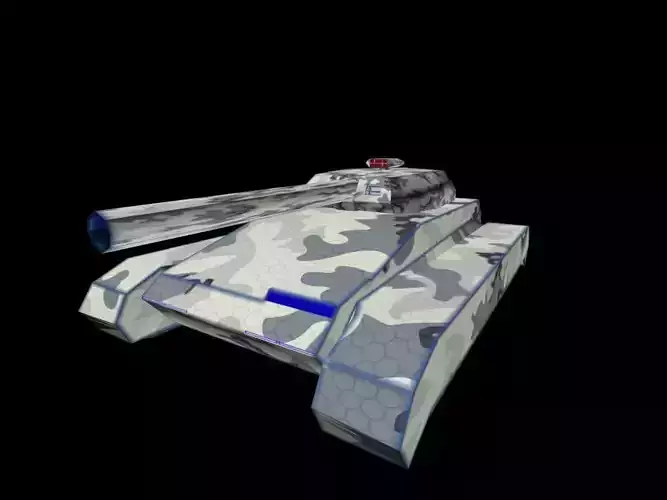 Tank Phantom Low-poly 3D model