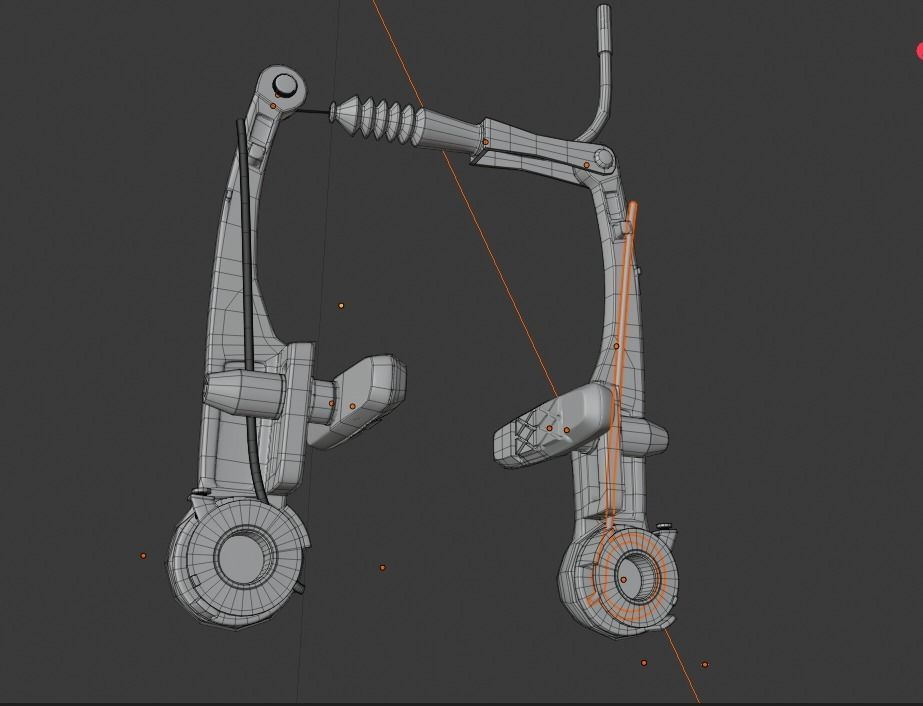 Bicycle parts 3D model_3