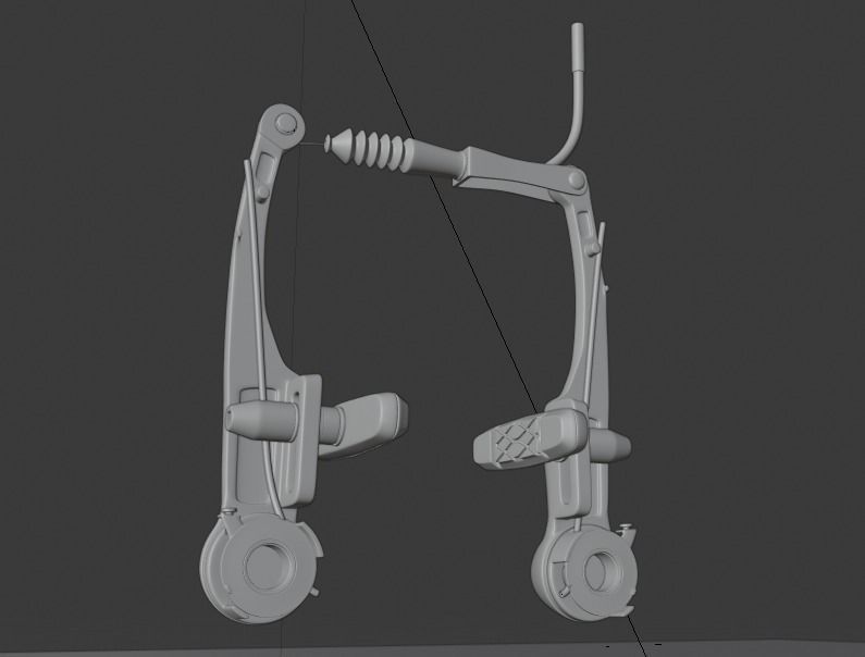 Bicycle parts 3D model_2