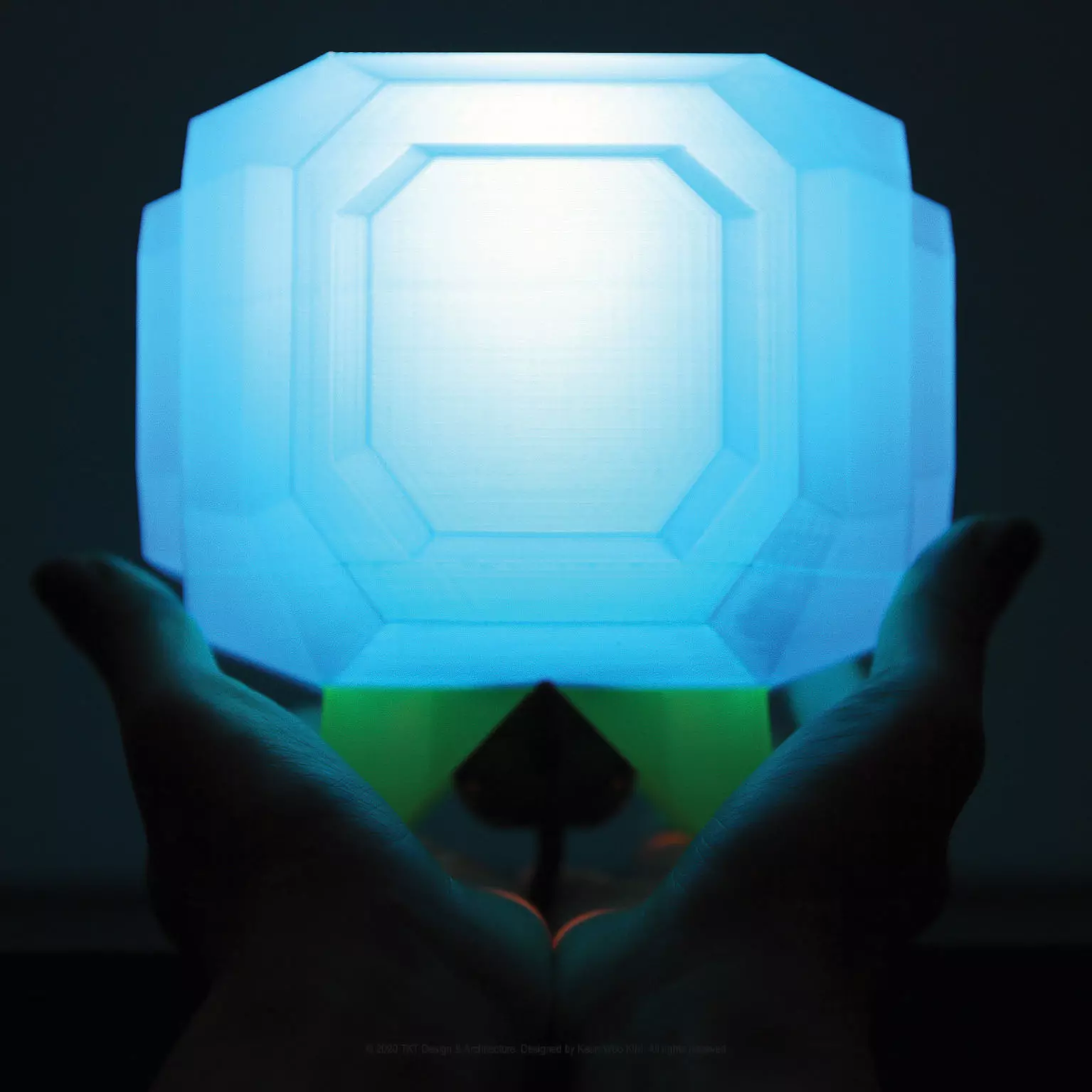 Diamond Berry Designer Table Lamp   3D print model_0