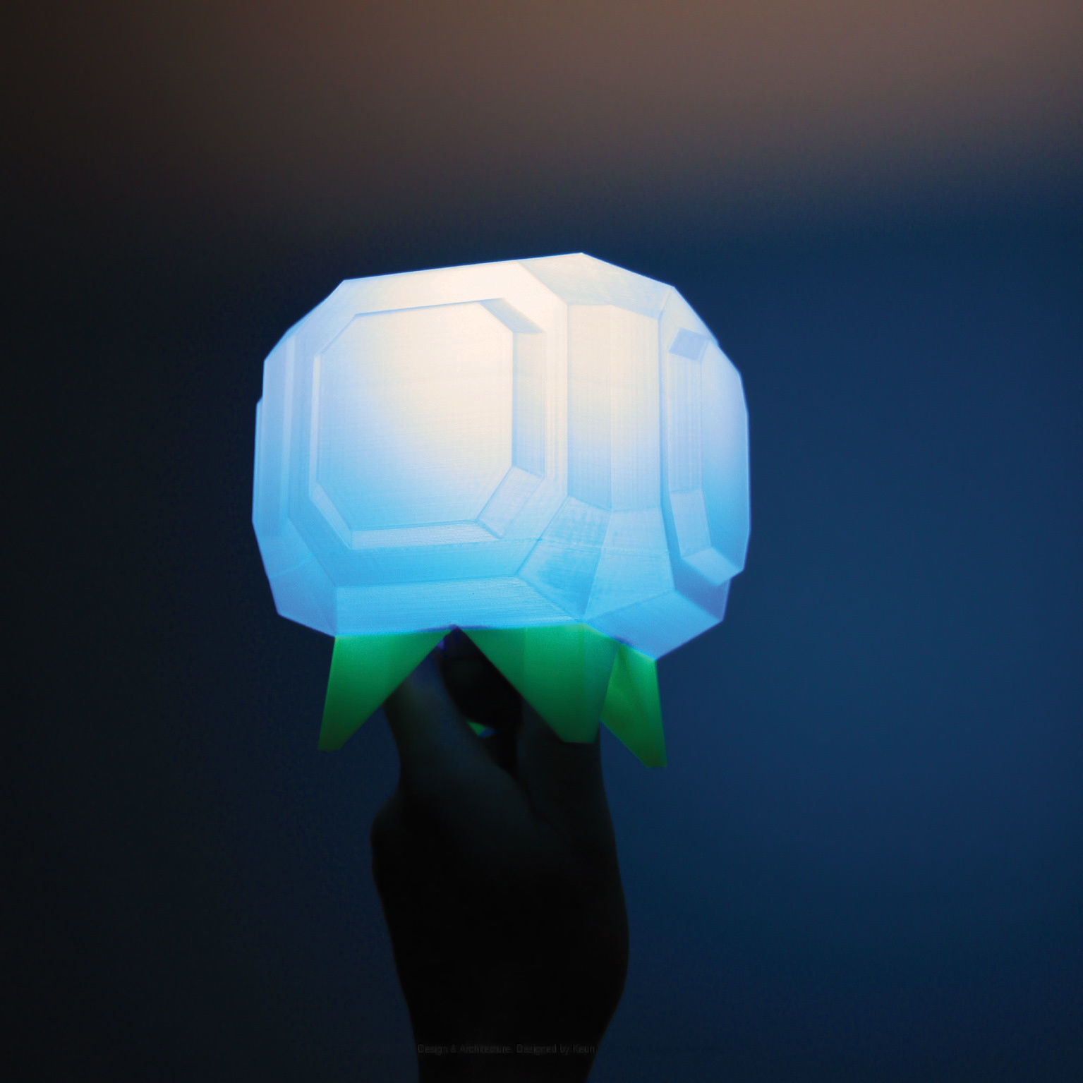 Diamond Berry Designer Table Lamp   3D print model_2