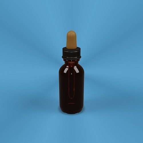 Small bottle with dropper 3D model