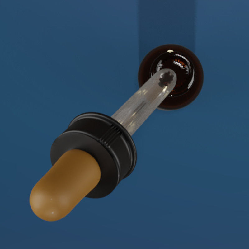 Small bottle with dropper 3D model_4