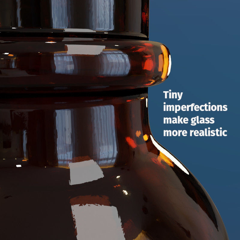 Small bottle with dropper 3D model_3