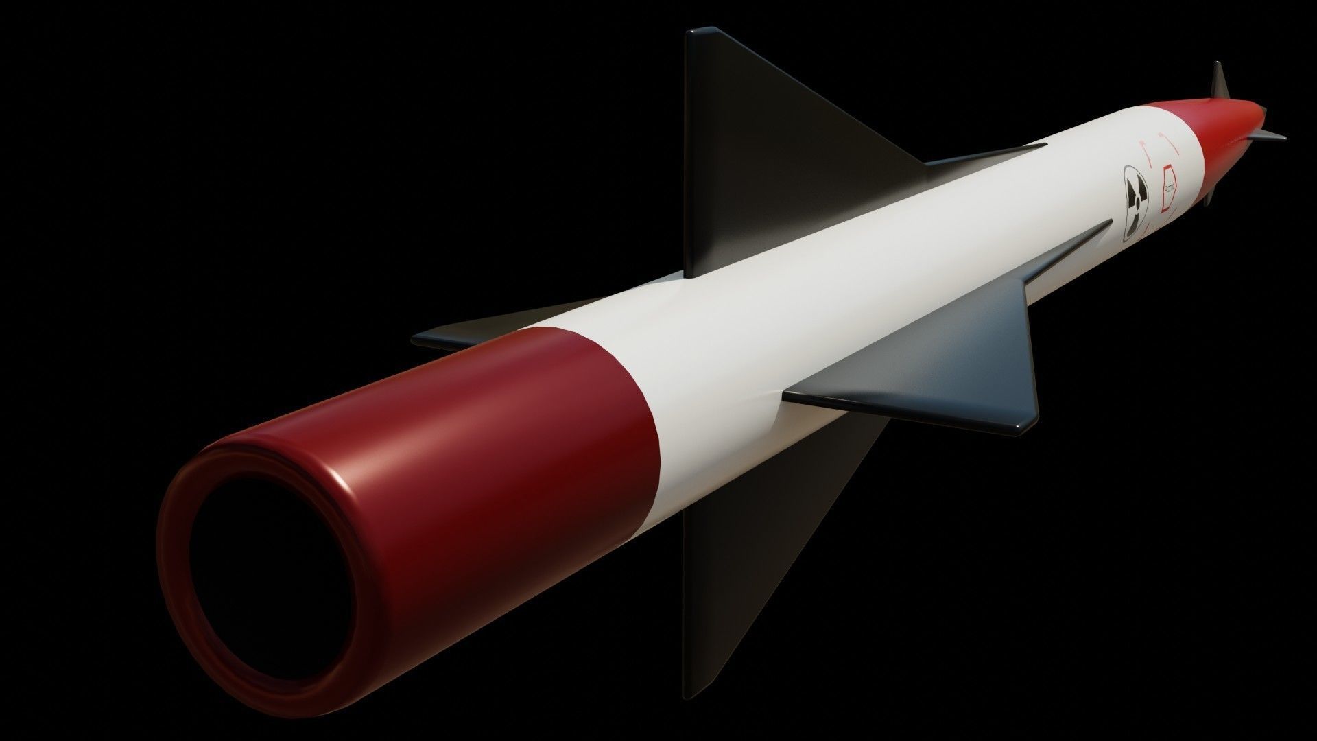 Missile pack 2 models complete textures and materials Low-poly  Low-poly 3D model_6