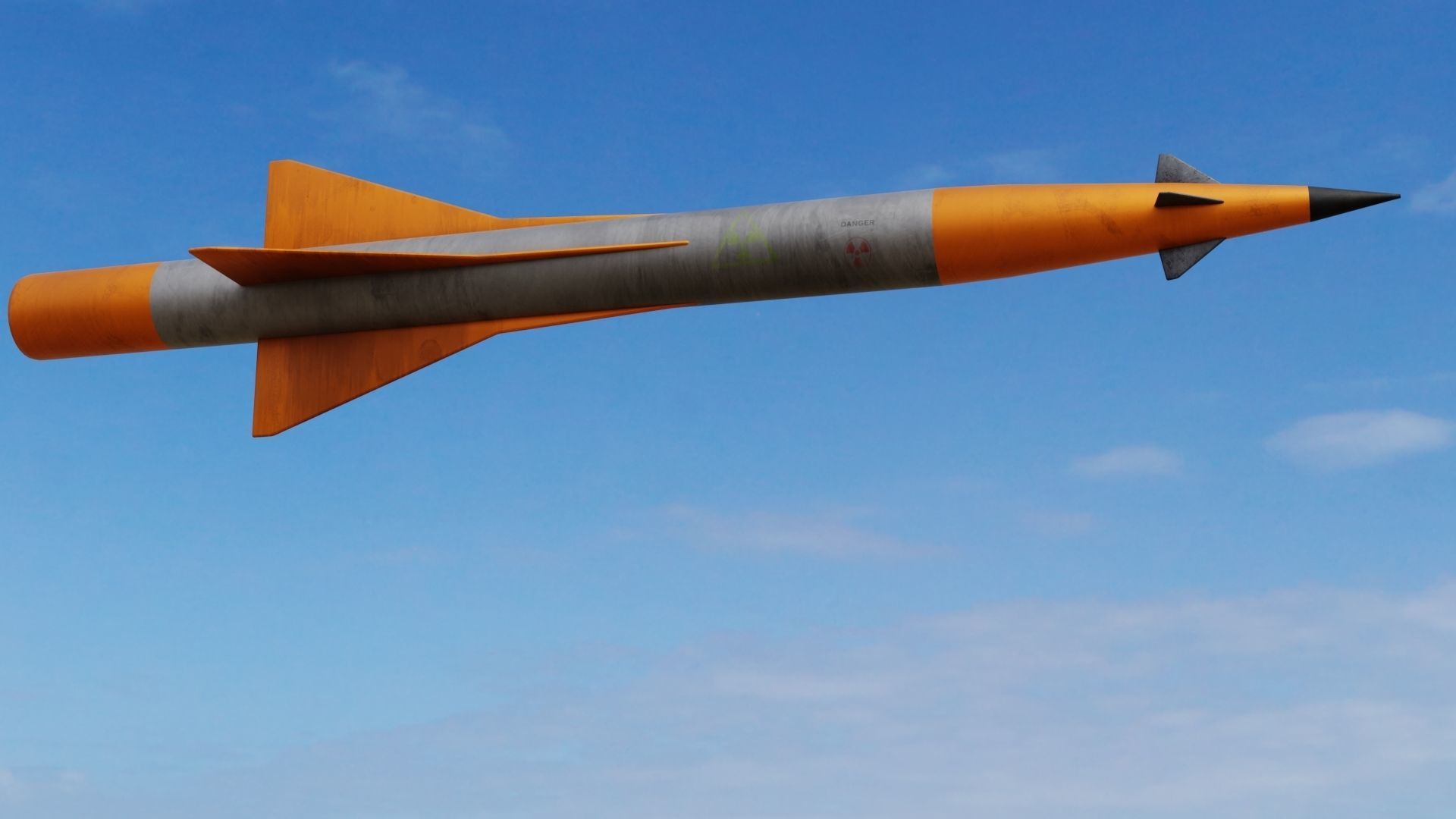 Missile pack 2 models complete textures and materials Low-poly  Low-poly 3D model_9