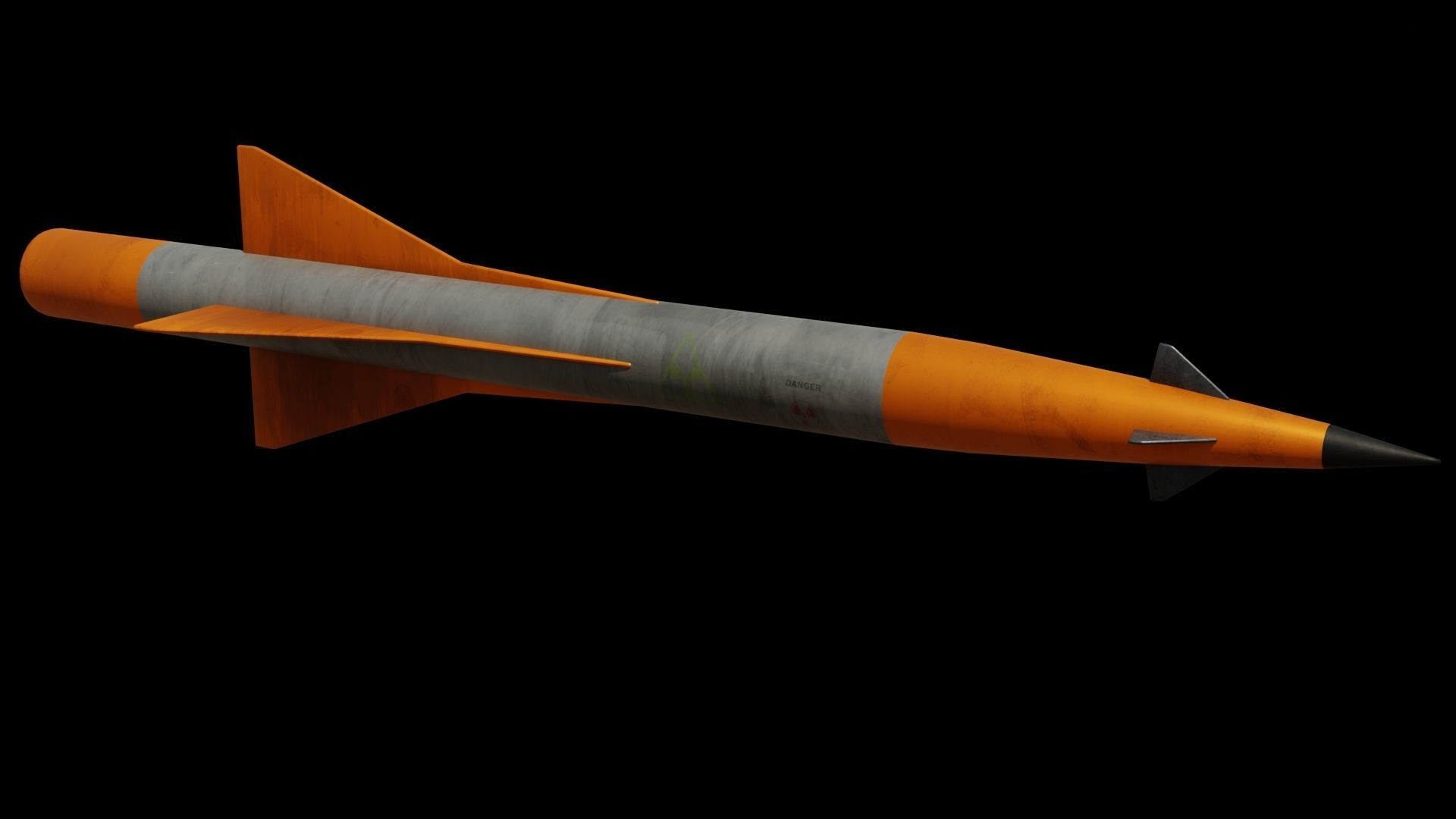 Missile pack 2 models complete textures and materials Low-poly  Low-poly 3D model_7