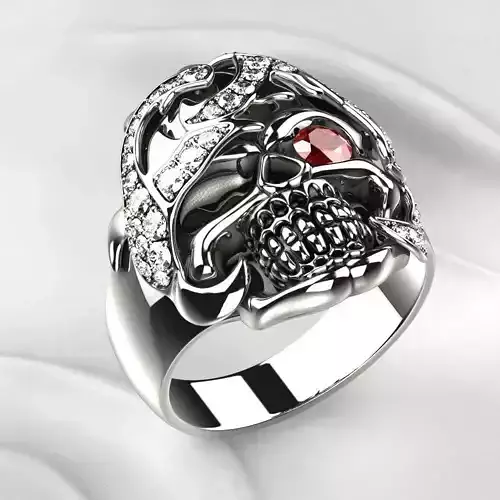 Big Pirate Skull Ring