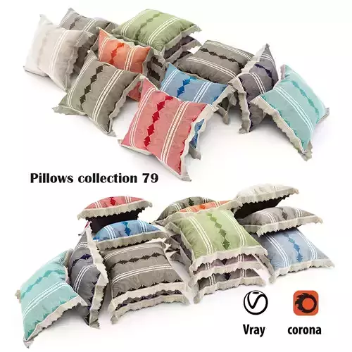 Pillows collection 79 3D model