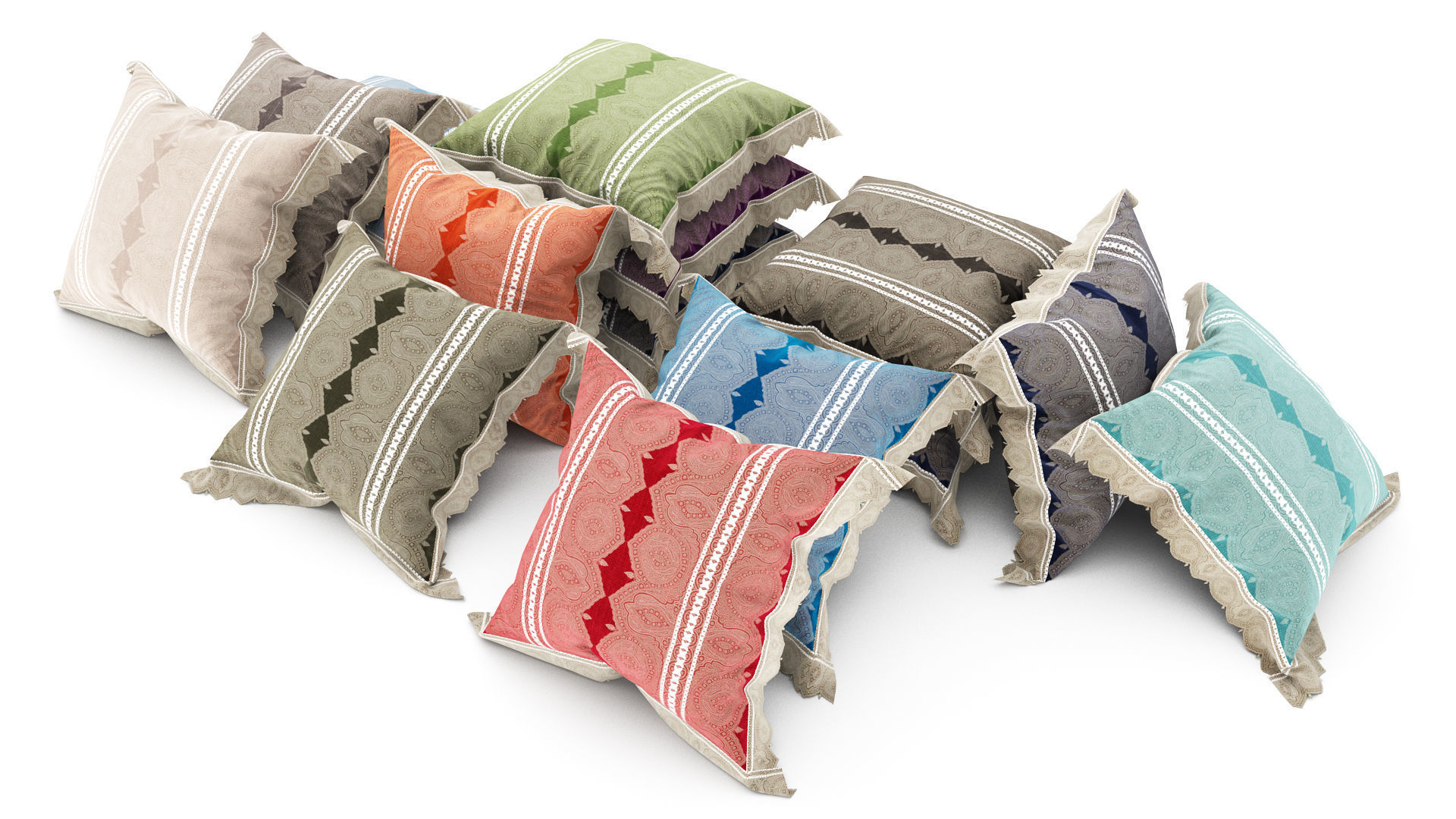 Pillows collection 79 3D model_6