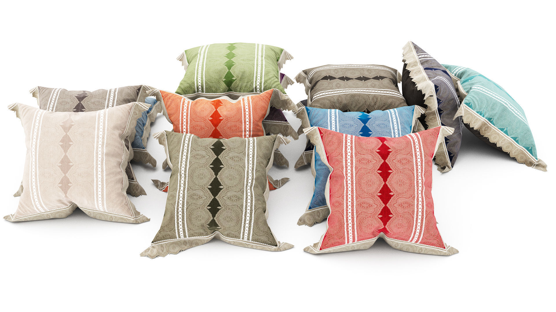 Pillows collection 79 3D model_8