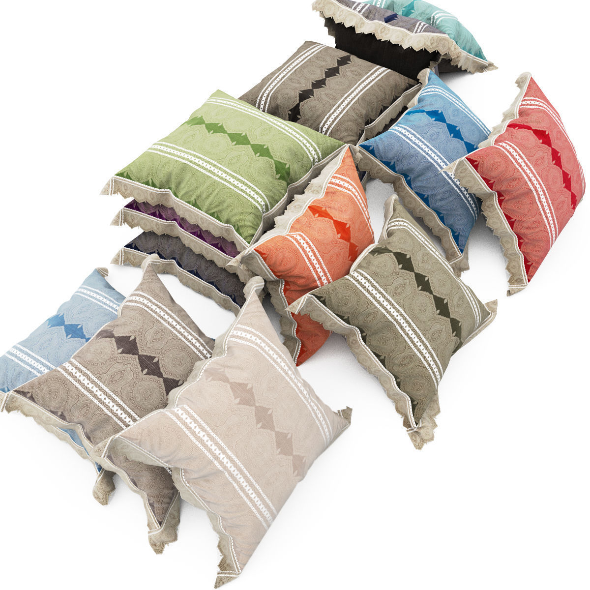 Pillows collection 79 3D model_4