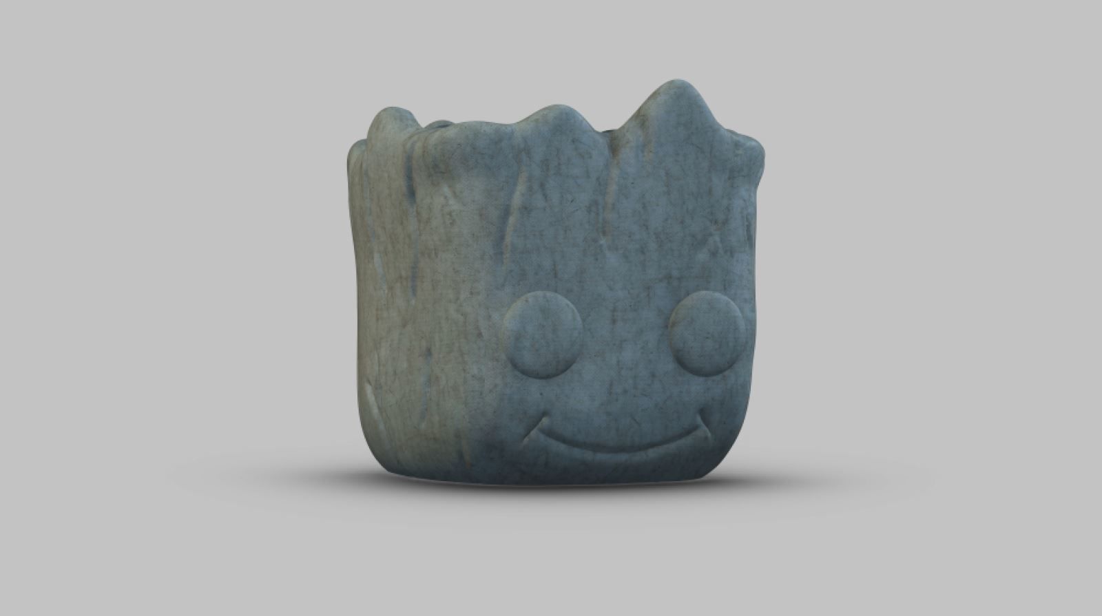 Baby Groot  Cute Head Planter Cartoon Style 3D print model_17