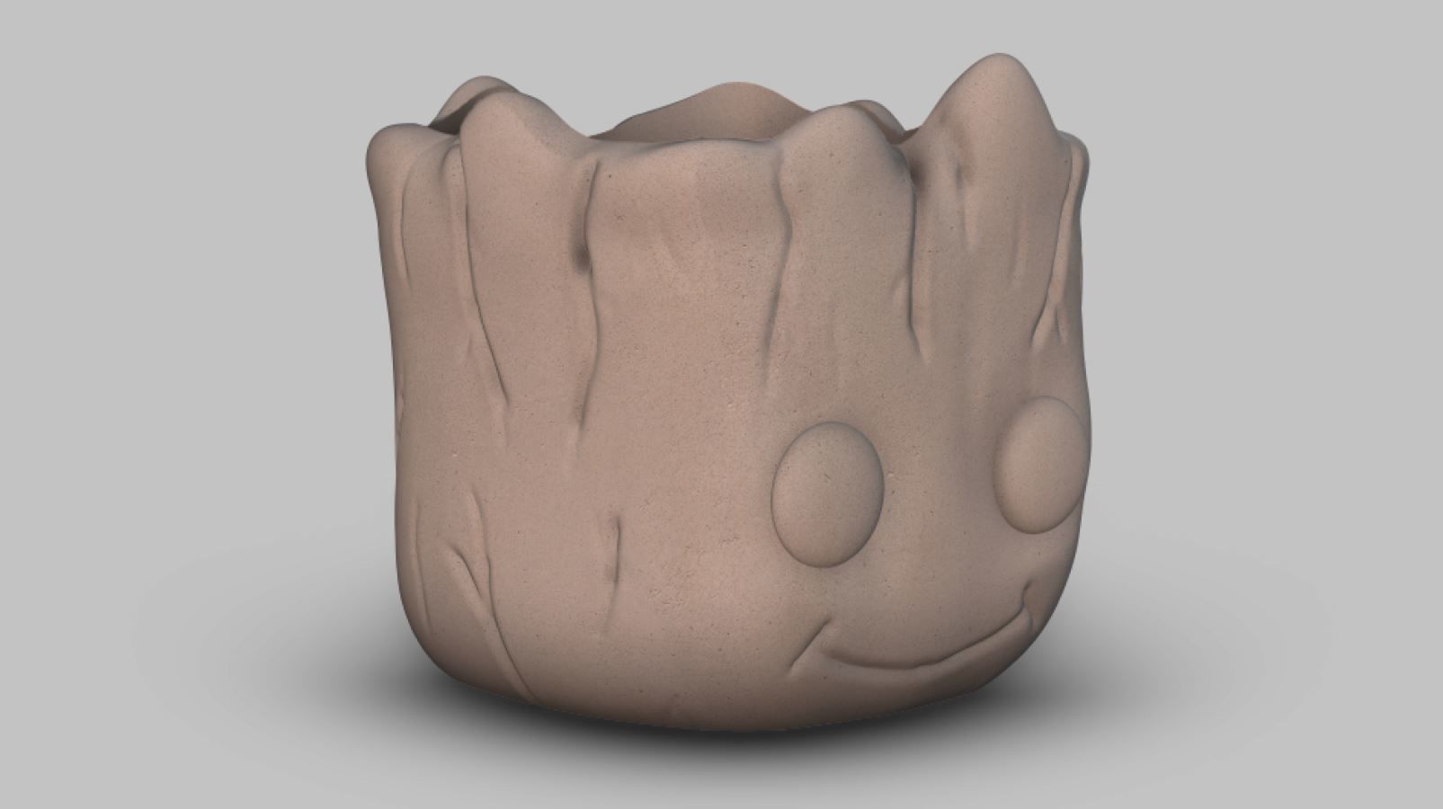 Baby Groot  Cute Head Planter Cartoon Style 3D print model_13
