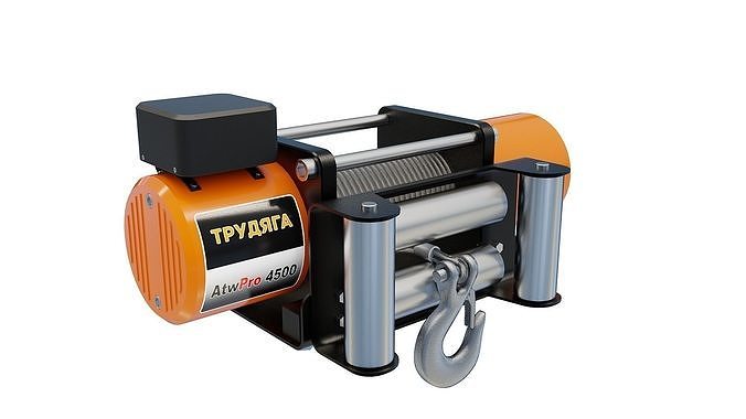 Electric winch 3D model