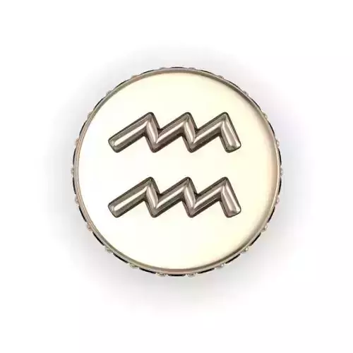 Cufflinks with Aquarius