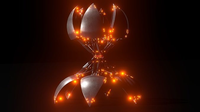 Sphere-Bots Run-Cycle Test on Rough Terrain Free 3D model