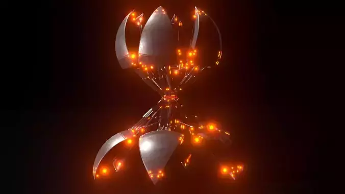 Sphere-Bots Run-Cycle Test on Rough Terrain Free 3D model