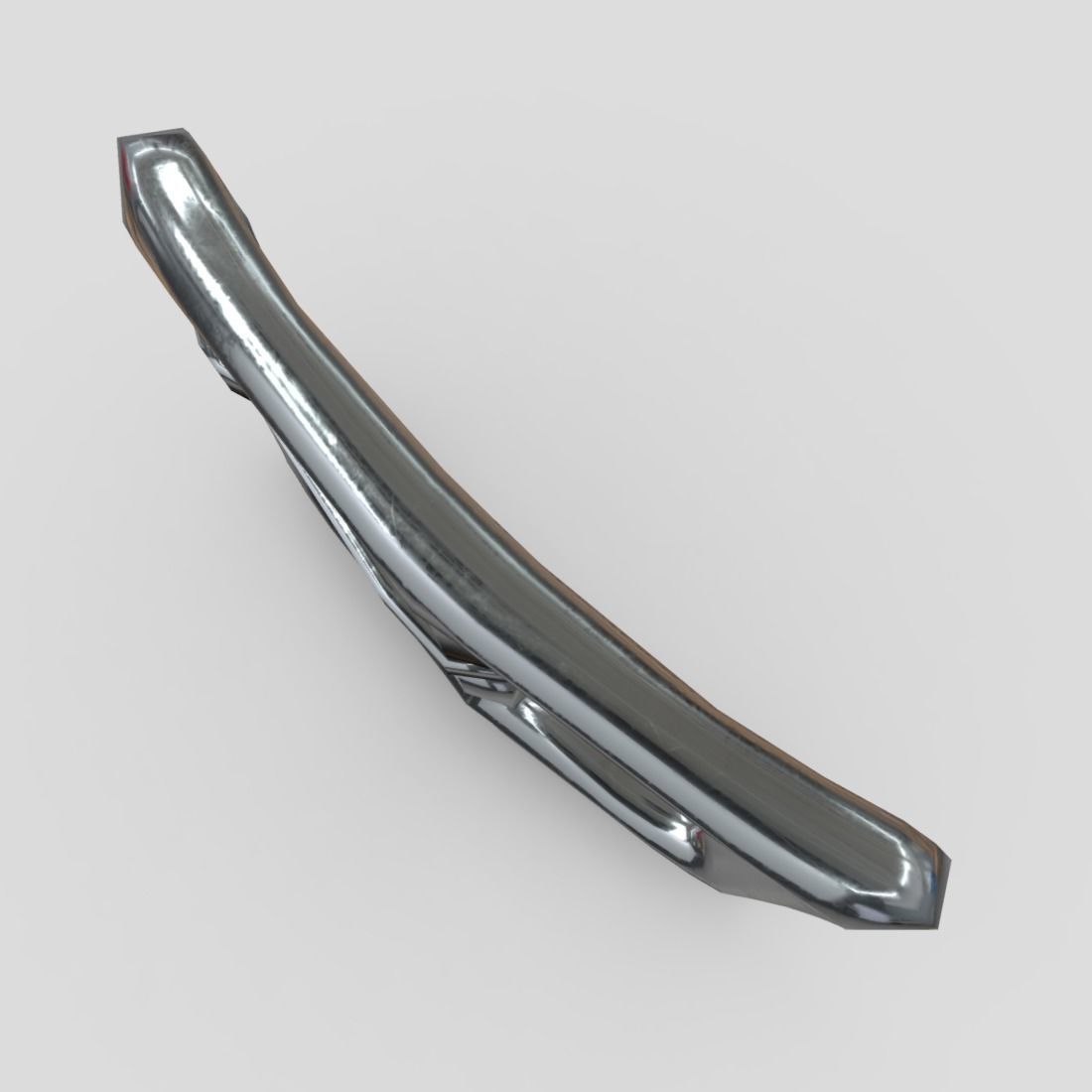 Buckle 2 metal belt Low-poly 3D model_4
