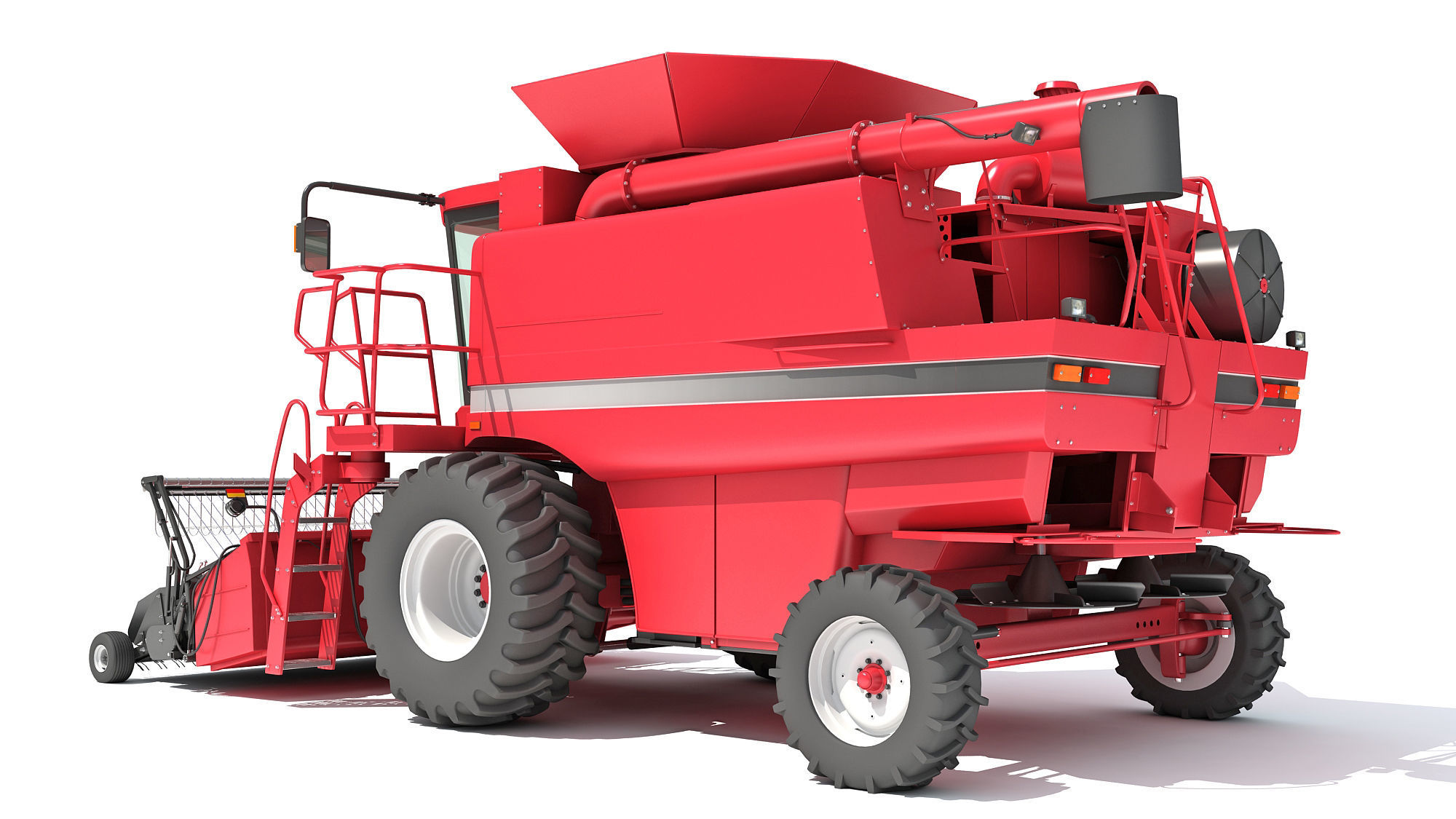 Combine Harvester 3D model_3