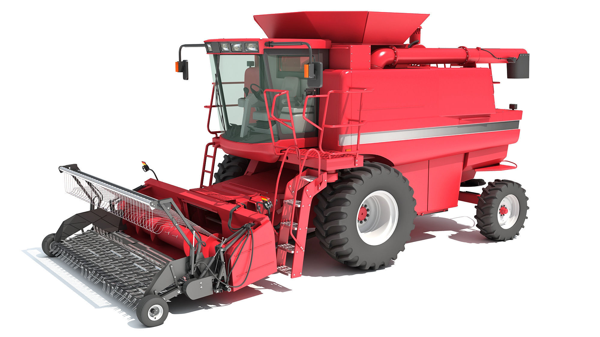 Combine Harvester 3D model_2