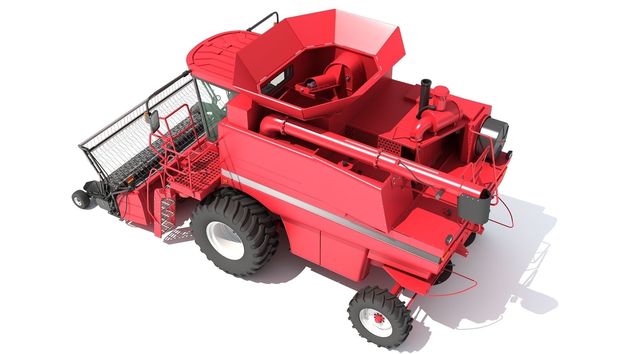 Combine Harvester 3D model_4
