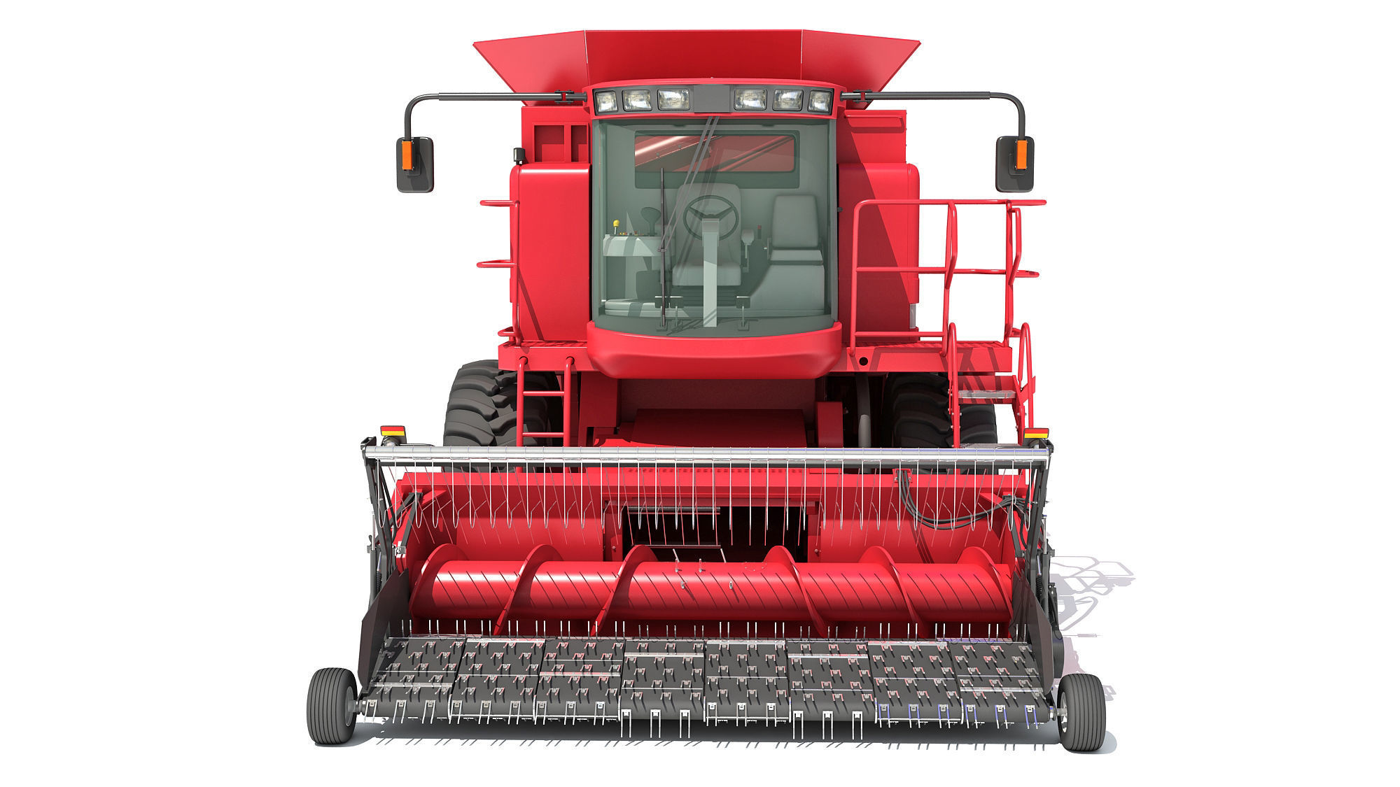 Combine Harvester 3D model_11