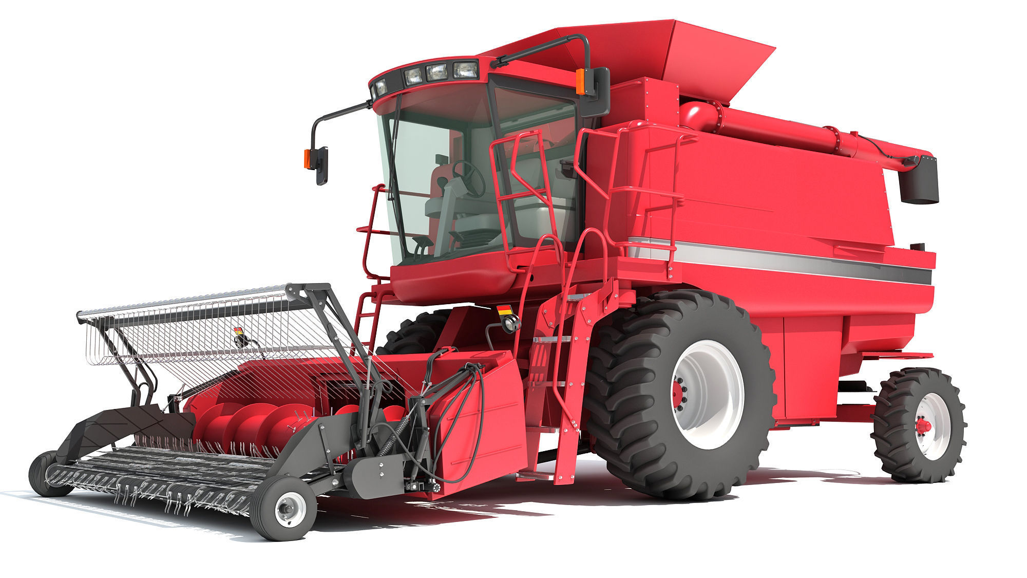 Combine Harvester 3D model_12