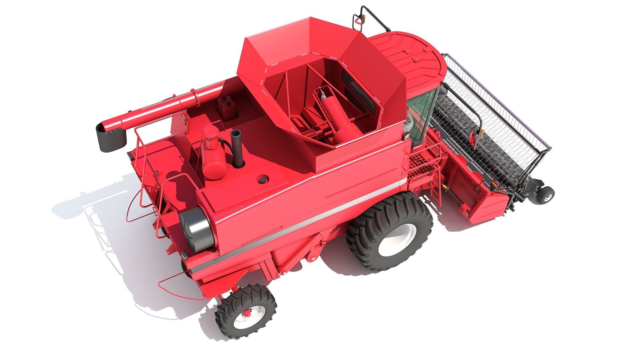 Combine Harvester 3D model_7