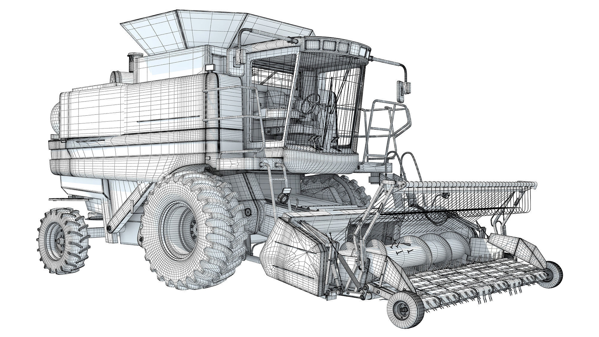 Combine Harvester 3D model_19