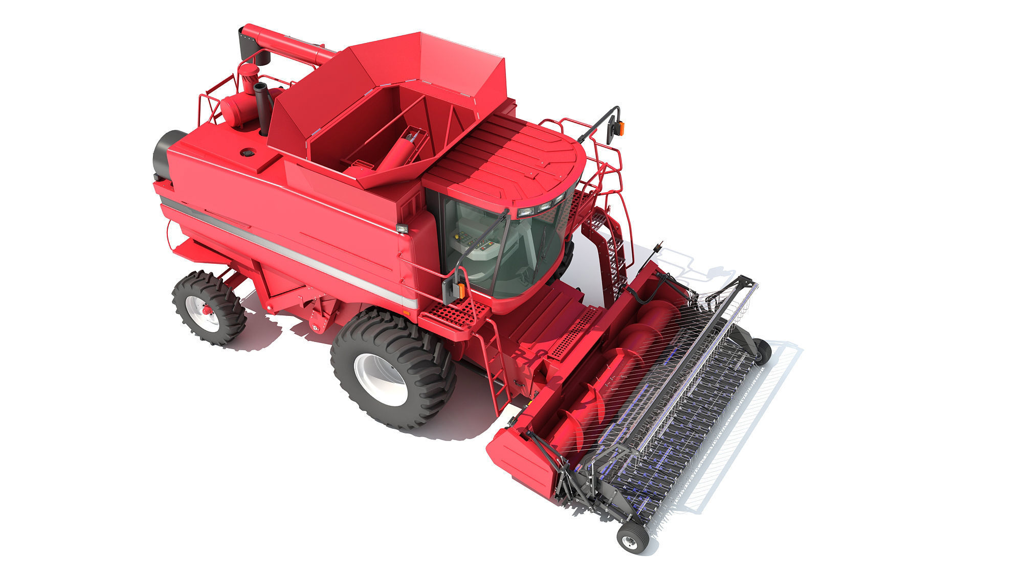 Combine Harvester 3D model_10
