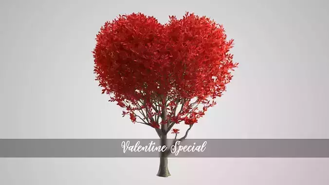 Valentine Heart Animated Tree