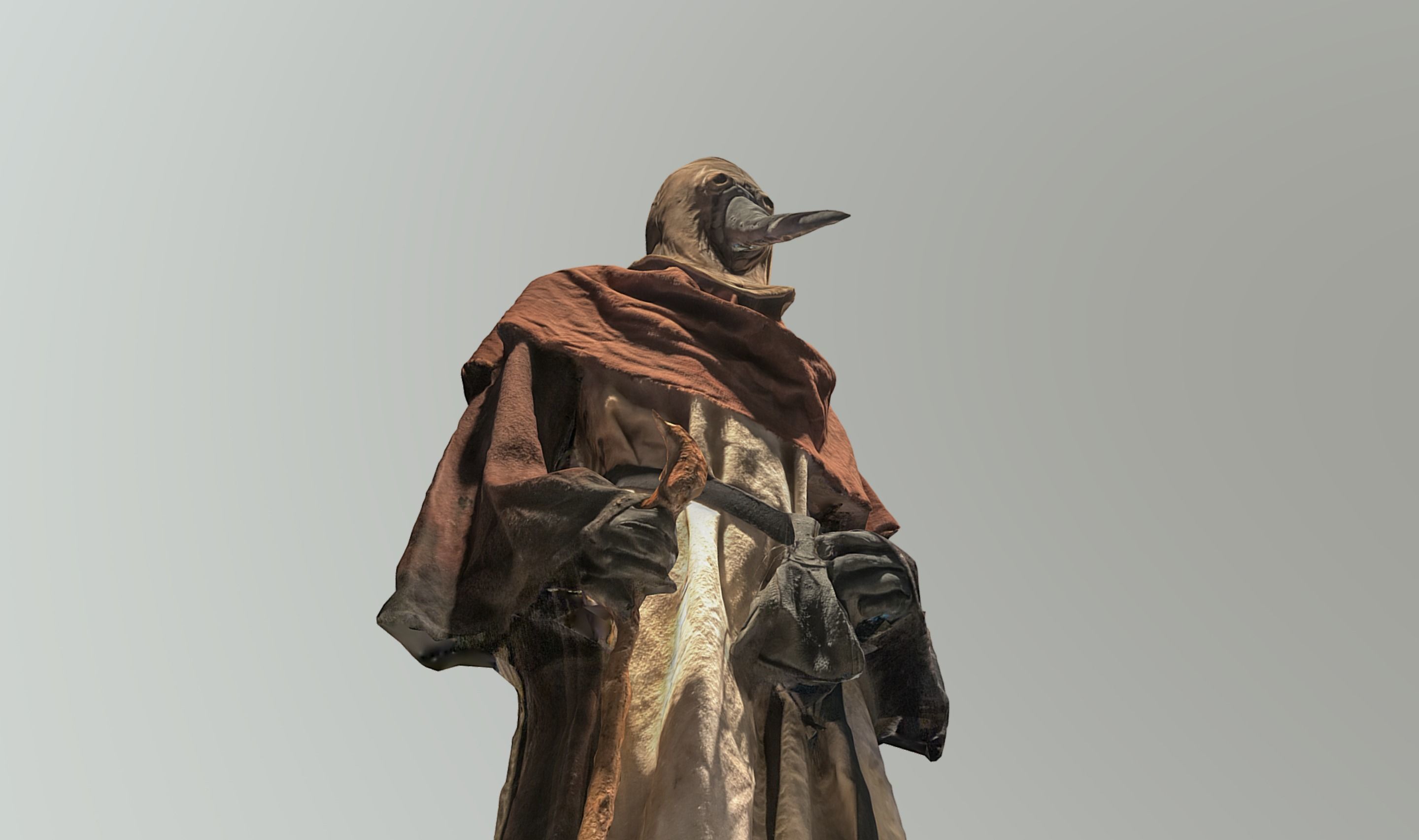 Plague Doctor Photogrammetry 3D scan  3D model_4