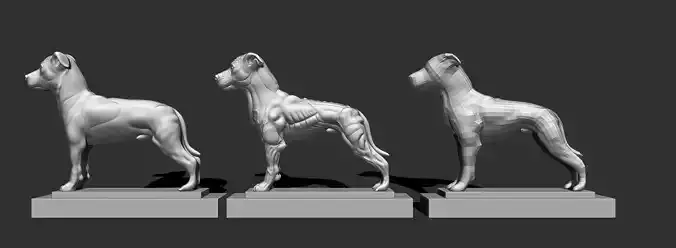 Pitbull 3 models for printing 