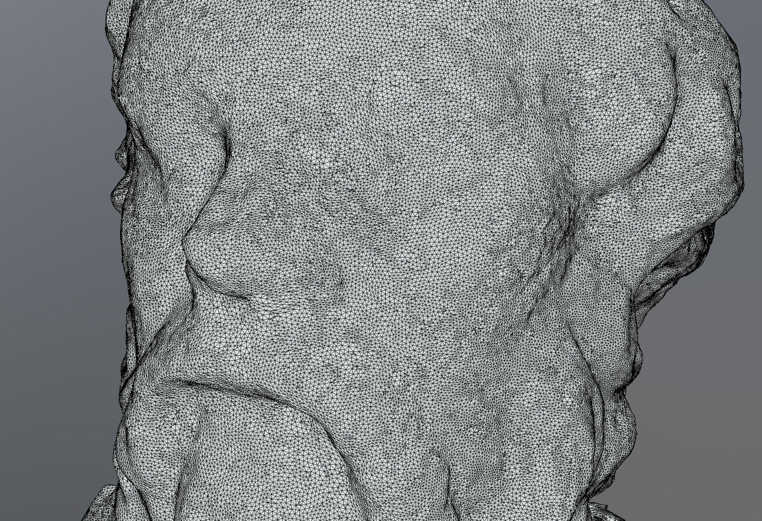 Socrates Statue Bust 3D scan raw photogrammetry 3D model_15