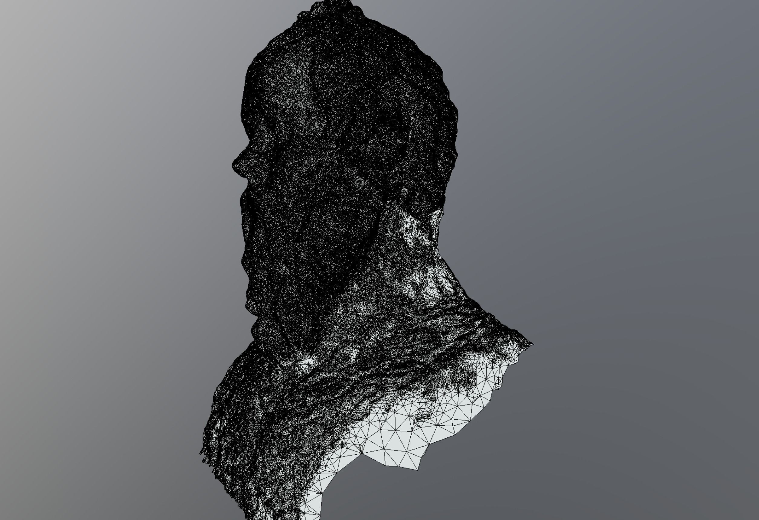 Socrates Statue Bust 3D scan raw photogrammetry 3D model_11