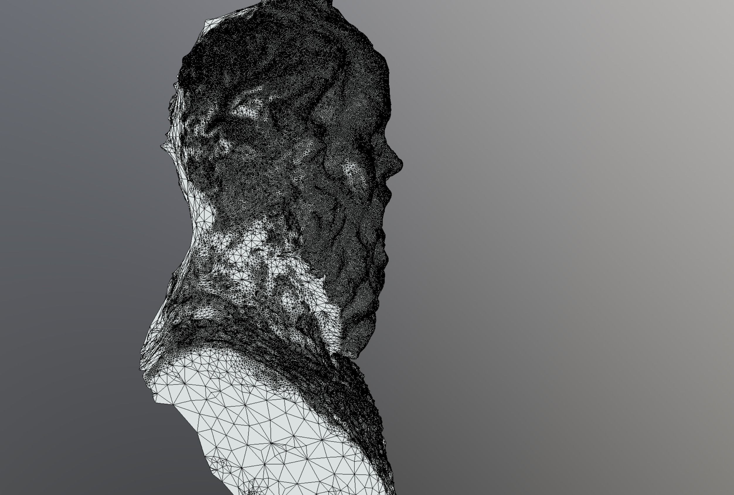 Socrates Statue Bust 3D scan raw photogrammetry 3D model_14