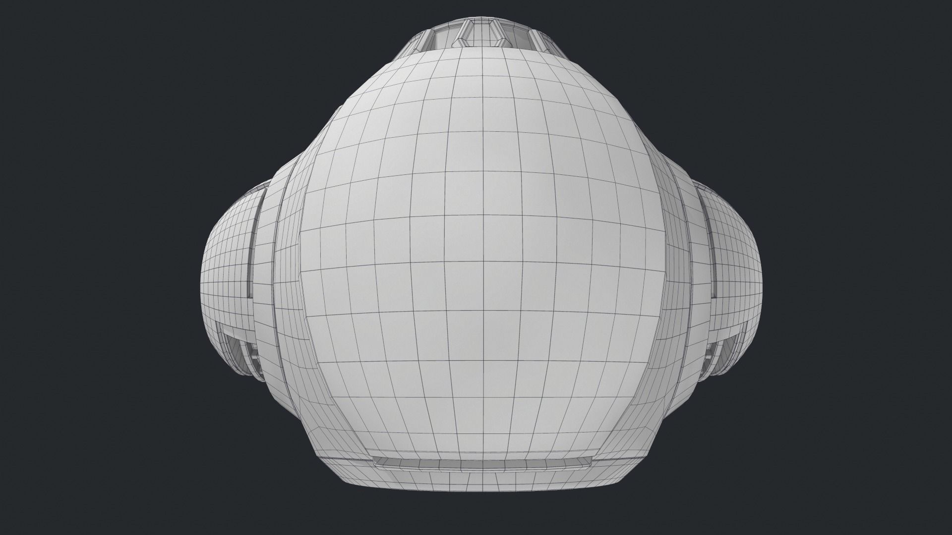 Robot Flyer Low-poly 3D model_11