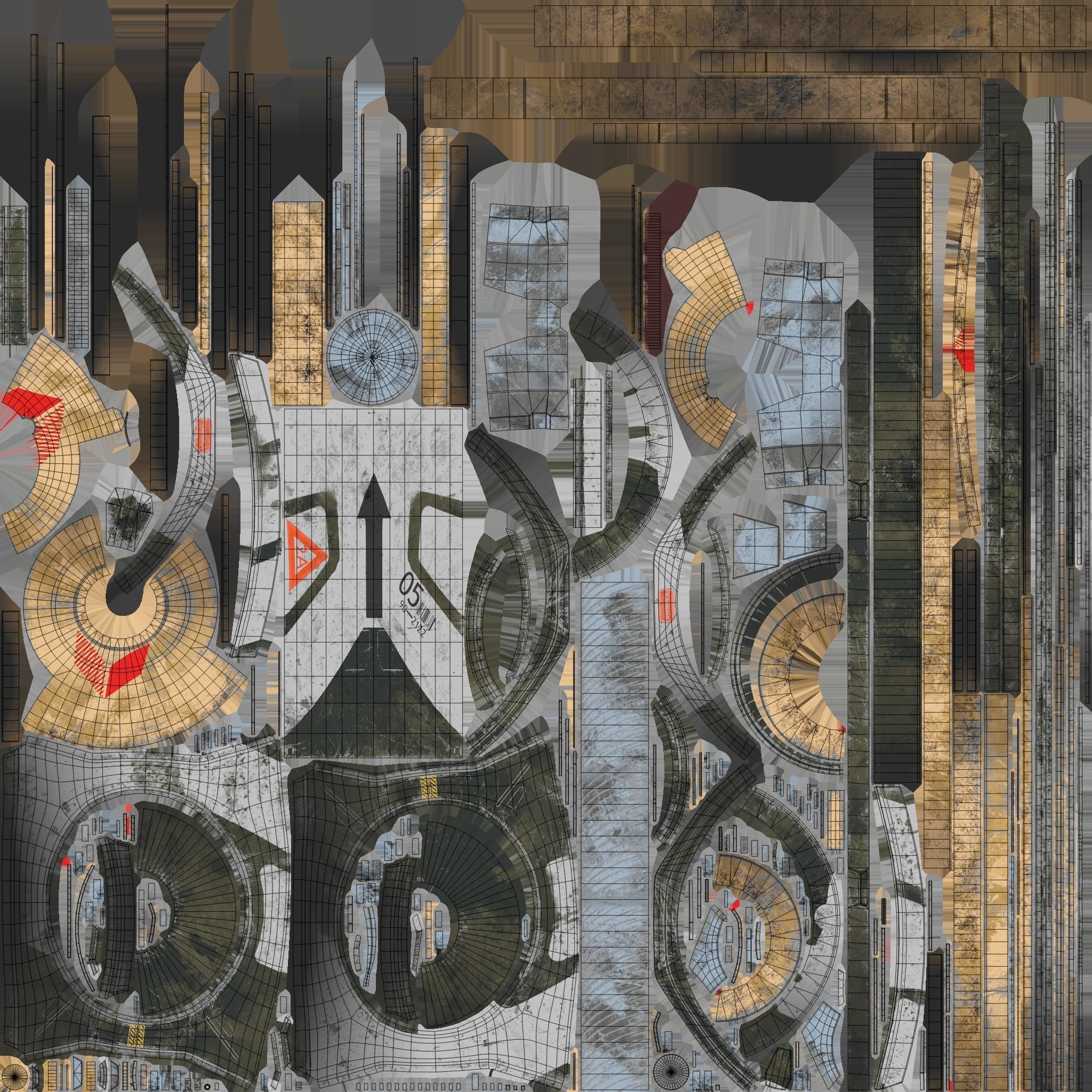 Robot Flyer Low-poly 3D model_15