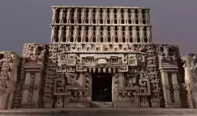 Mayan Temple 3D scan photogrammetry  3D model