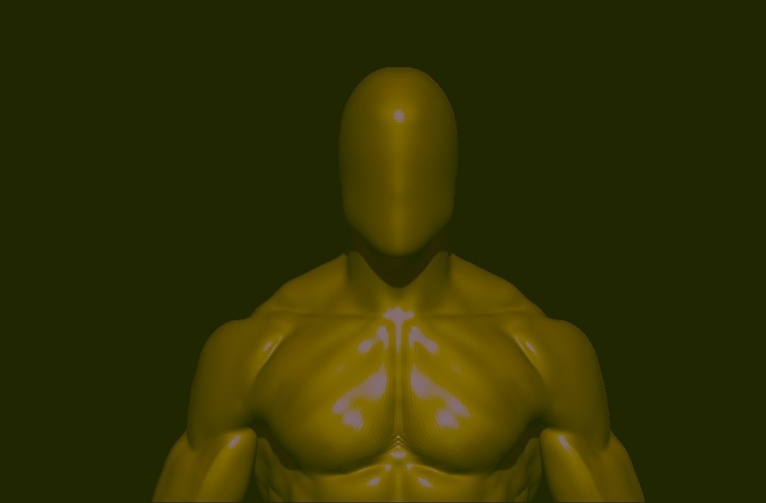 base mesh  high poly anatomy sculpting    Low-poly 3D model_13