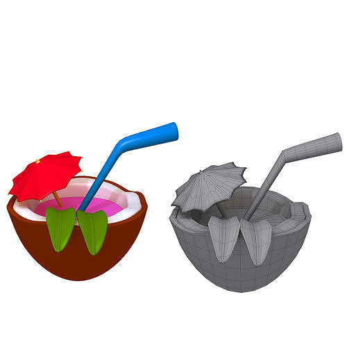 Coconut Cocktail 3D model