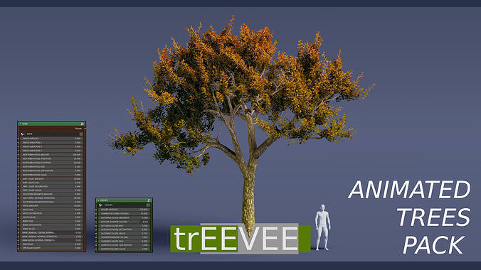 Treevee - Animated Trees Pack for Blender - EEVEE and Cycles 3D model