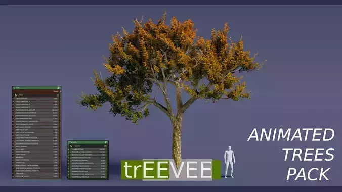 Treevee - Animated Trees Pack for Blender - EEVEE and Cycles 3D model Treevee - Animated Trees Pack for Blender - EEVEE and Cycles 3D model