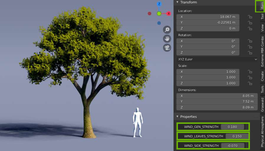 Treevee - Animated Trees Pack for Blender - EEVEE and Cycles 3D model_14