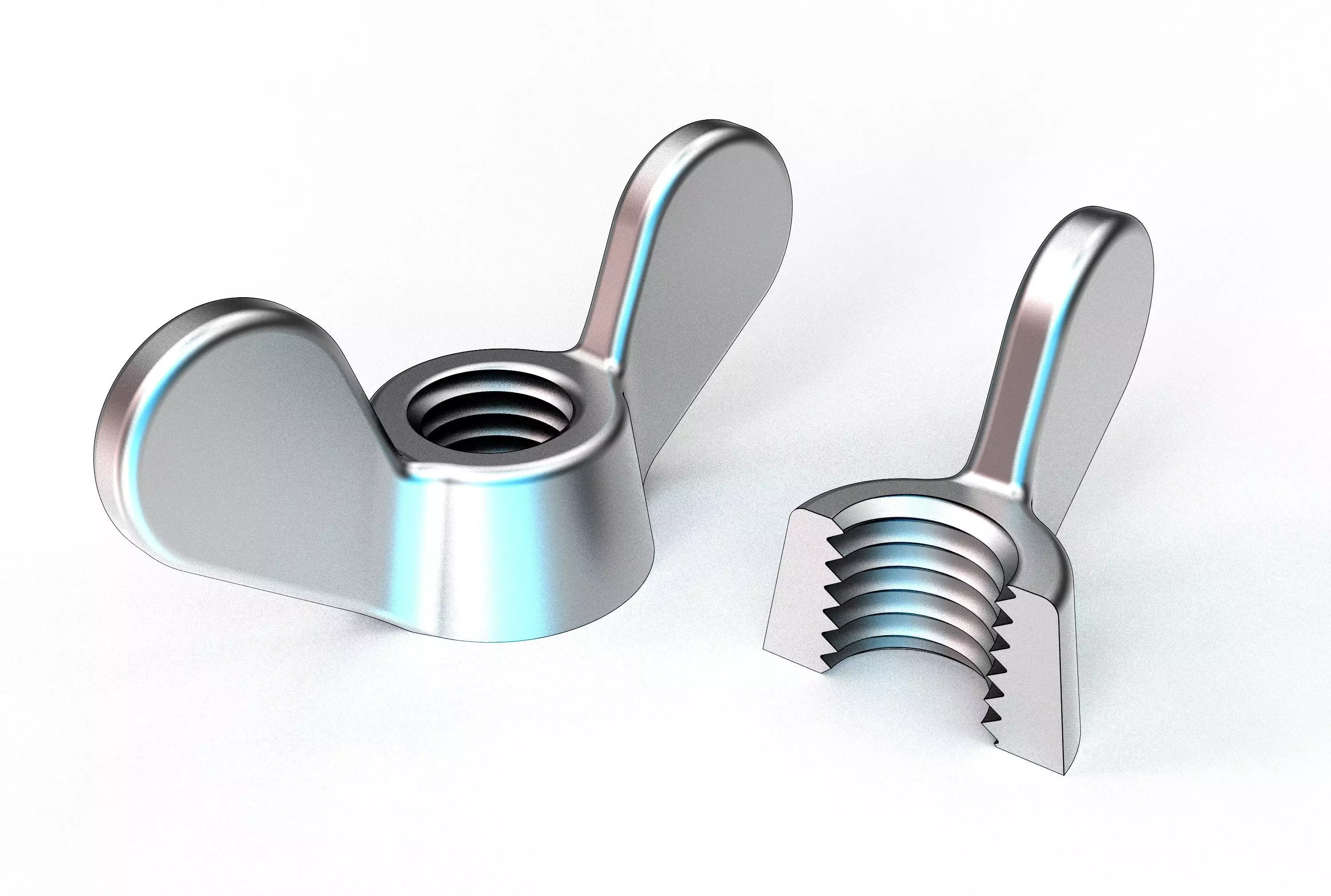 Wing Nut 3D print model_0