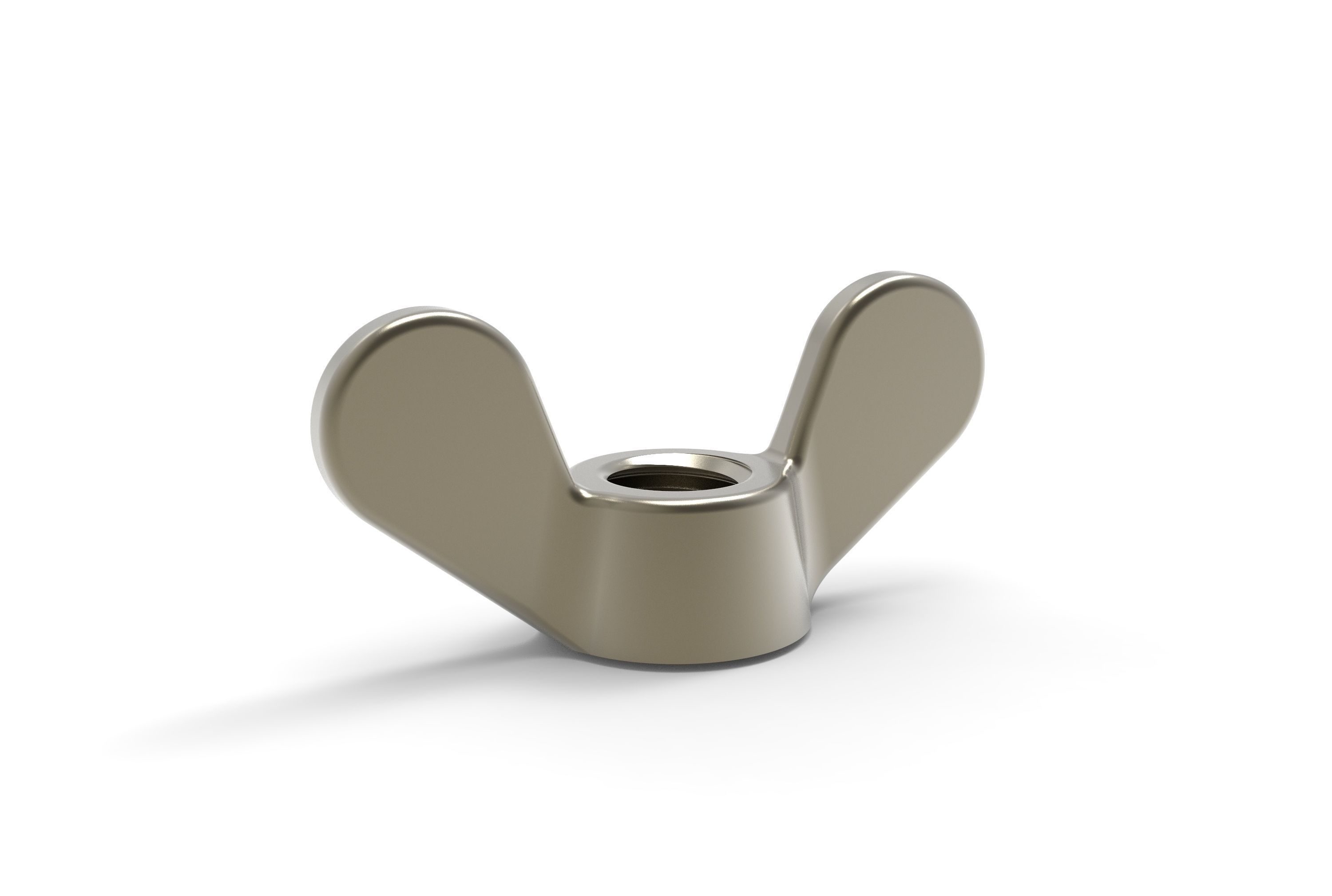 Wing Nut 3D print model_3