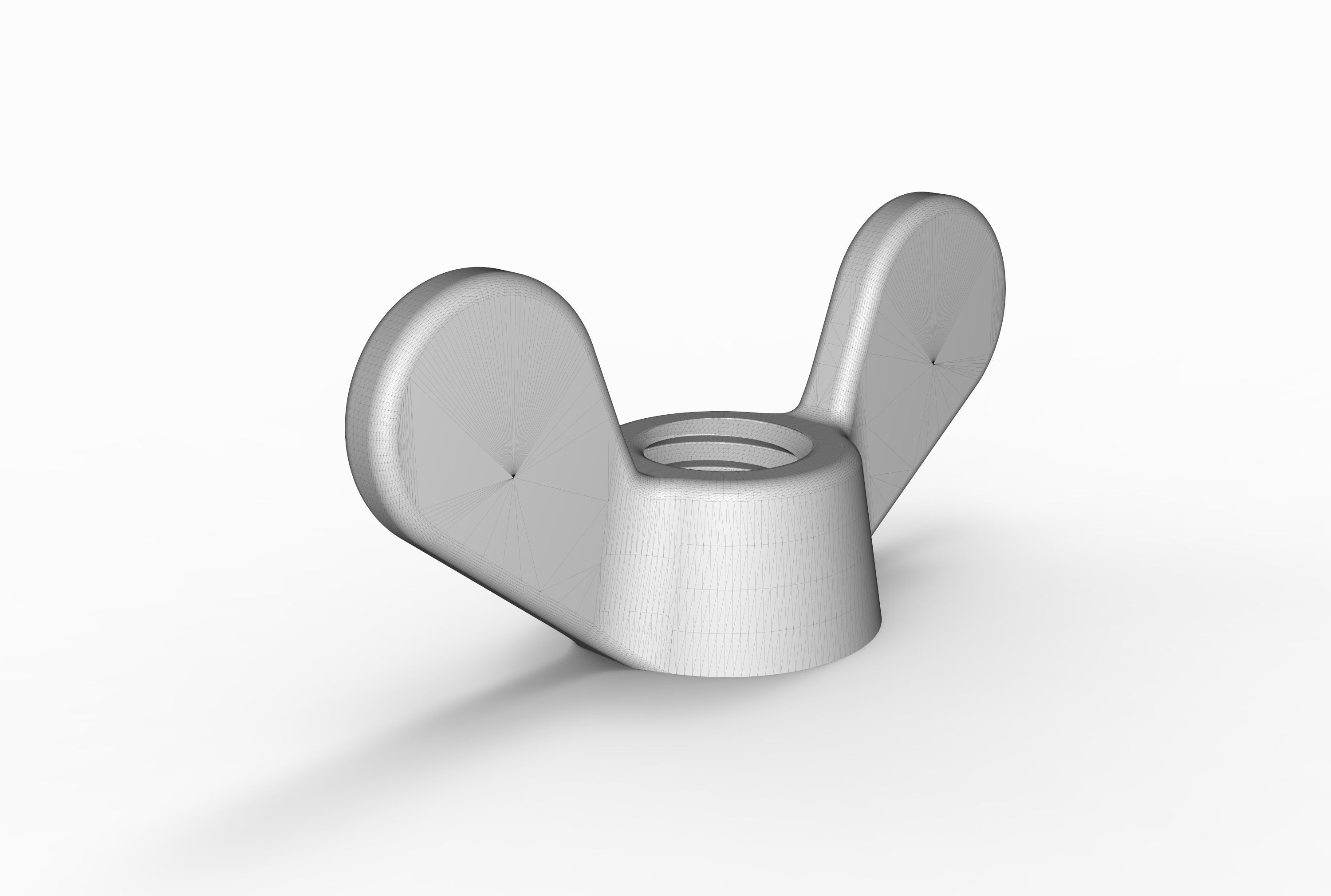 Wing Nut 3D print model_2